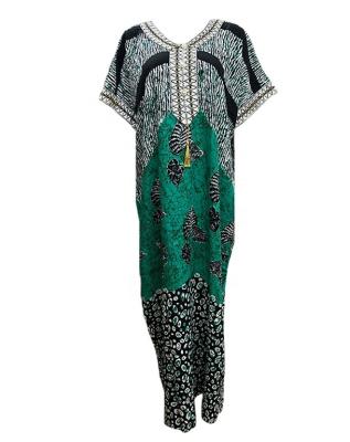 China Women's Comfortable Fashion Islamic Boubou Dress Kitenge Clothing Baju Muslims With Headwraps Abaya Dress African Women Clothing for sale