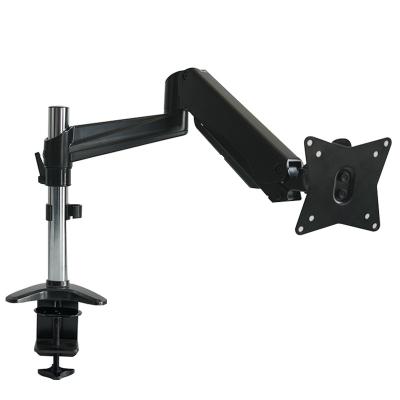 China Single Monitor Mount Adjustable Articulating Monitor Arm Vesa Mount Stand with Flange and Grommet Base 15