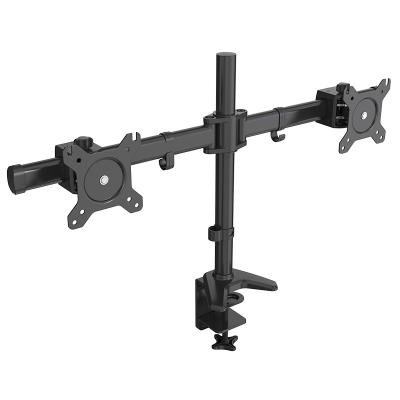 China Dual Monitor Arm Desk Mount For 13 - 27 Inch Heavy Duty Fully Adjustable Monitor Stand For 2 Two Monitor 75x75mm/100x100mm 15