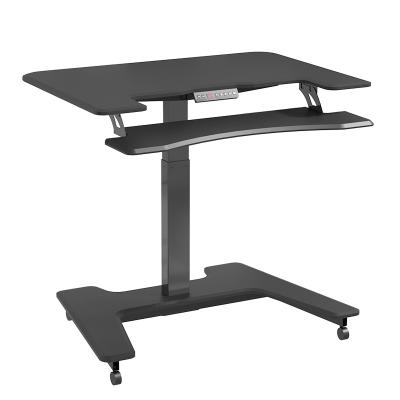 China (Height)Adjustable Electric Laptop Mobile Position Desk With Wheels Shock Absorber Height Adjustable for sale