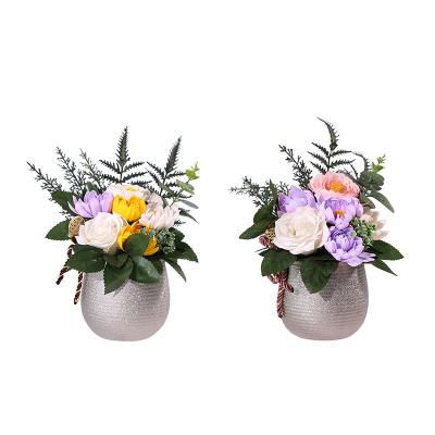 China Good Smell Artificial Flower Handmade Funeral Soap Flower For Grave Decoration For Remembrance Day for sale