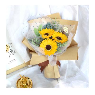 China Good Smell Festival Gift Artificial Handmade Soap Flower Bouquet For Mother's Day for sale