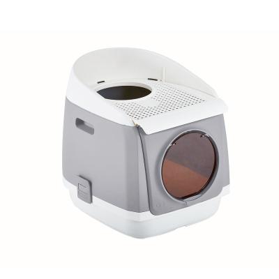 China Small Sustainable Bin Packing Independent Size Forward Push Out Folding Toilet for sale