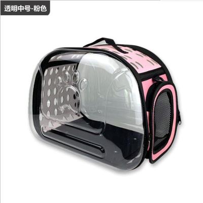 China New Product Promotion 2022 Viable Safety Design Transparent Pet Cat And Dog Cage Soft Outdoor Travel Pet Cage for sale