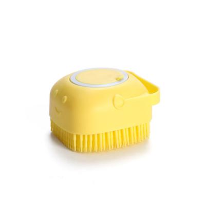 China 2022 New Fashion Safety Comfortable Massage Brush Stocked Portable Pet Bath Shampoo Brush for sale