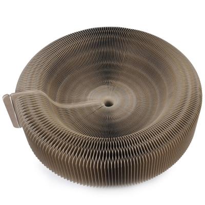 China Stored in the Board Cat Organ Supplies Wholesale Corrugated Paper Nest Folding Claw Grinding and Itching Tool Scratch Current Large for sale