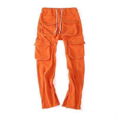 China Anti-Wrinkle Streetwear Mens Cargo Pants Pockets Jogging Sweatpants Casual Mens Sports Sweatpants Trousers for sale