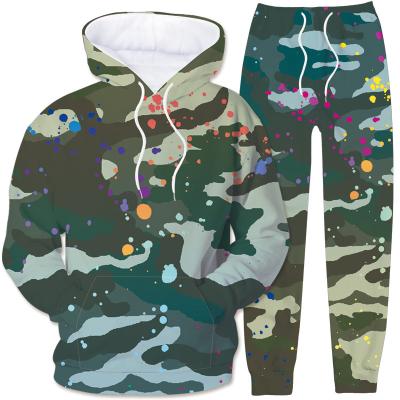 China Men's QUICK DRY Hoodie Set Tracksuit Sweatshirts Customized Sublimation Printing Mens Hoodies for sale