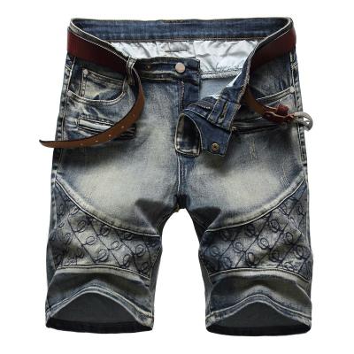 China 2021Short Breathable Jeans For Man Slim Fit Retro Denim Straight Jean Pant Unique Style Men Shorts for sale