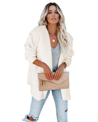 China New Winter QUICK DRY Coat Coral Velvet Cardigan Women Coat Hood Parka Lady Winter Clothes For Women for sale