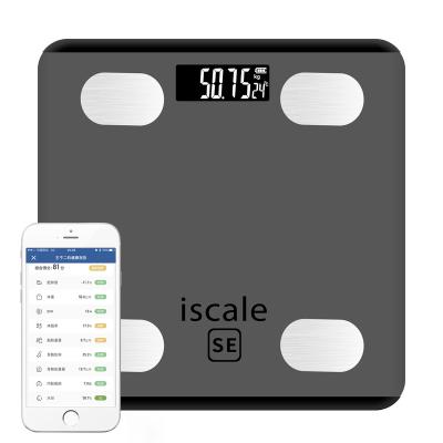 China Large Capacity USB Charge Analytical BMI Digital LED 180kg/396lb Rechargeable Digital Body Fat Radio Connect Body Fat Scale for sale