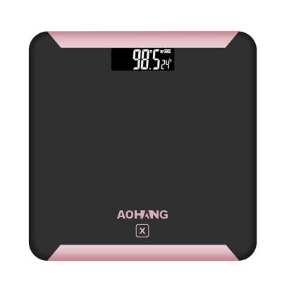 China Personal Glass Bathroom Scales LCD Electronic Scale, 1.5kg Digital Scale 190kg Bathroom Scale for sale