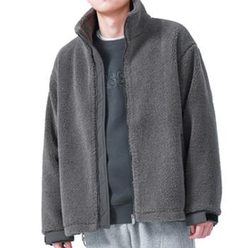 China Outdoor Mens Size Winter Sherpa Fleece Breathable Gray Lightweight Warm Thicker Jackets for sale