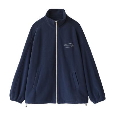 China Polyester women soft touch vegan softshell puller fleece breathable personalized fleece jacket with logo for sale