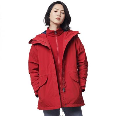 China Breathable OEM Customized Wholesale Women Waterproof Anorak Hiking 3 in 1 jackets with hoodie for sale