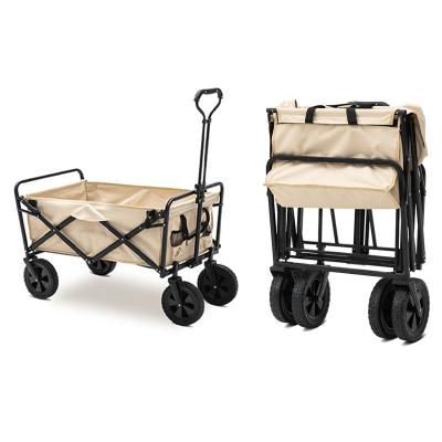 China Factory-direct Collapsible Folding Storage Cart Oxford Cloth Cart /car/ Folding Camping Cart for sale