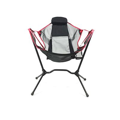 China Ultralight Portable Rocking Chair Aluminum Folding Heavy Duty Freestyle Rocker Bracket Easy-Carry Reclining Reclining Chair for sale