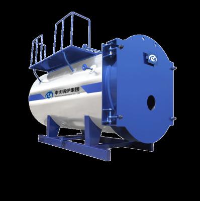 China WNS 3 Pass Horizontal Wet Rear Industrial Steam Boiler Oil Gas Fried Boiler for sale