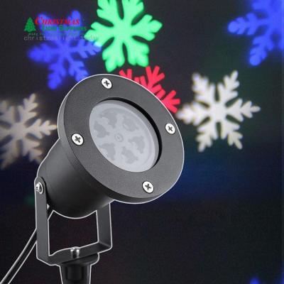 China Customized Snowflake Projector Outdoor Snowflake Projector Led Laser Light Snowflake Lamp Waterproof Moving Stage Christmas Light for sale