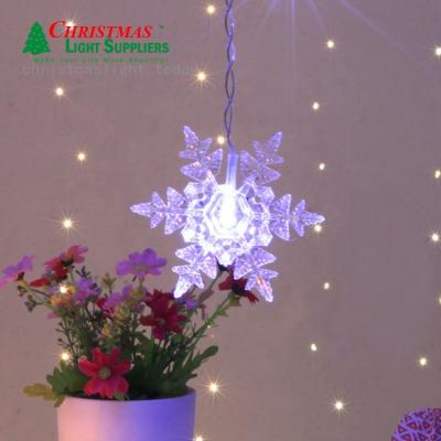 China Energy Saving Customized Connectable Low Voltage Safty Large Snowflake Curtain Lights Window Lights Christmas Wedding Home for sale