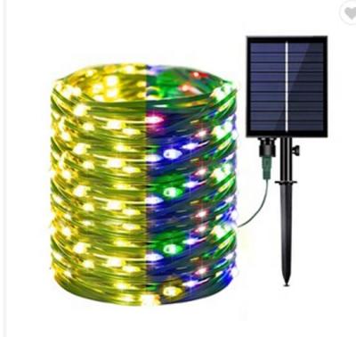 China Color Changing 38.2ft Solar Outdoor String Lights With Outdoor 8 