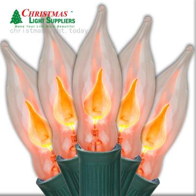 China Wide Usage Customized Outdoor US Fairy Lights Flame String Light Holiday Blinking Flashing Light for sale