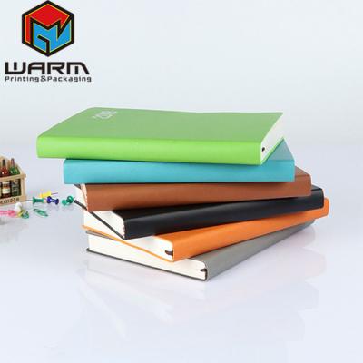 China Colorful Custom Size Notebook A5 Printed PU Leather Notebook With Ribbon Travel Personal Journal Diary Soft Leather Notebook for sale