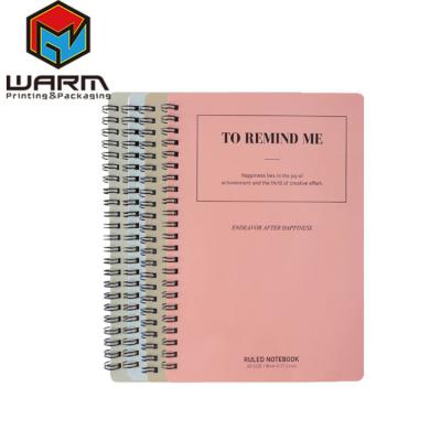 China Wire-O Spiral Notebook A5 Binding Notebooks Hardcover Book With Design Logo for sale