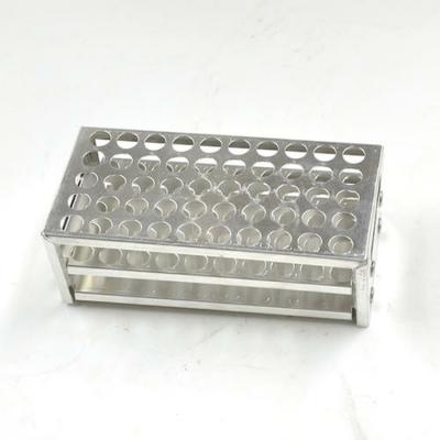 China Low price 60 hole aluminum aluminum test tube rack with high quality for hospital and medical unit for sale