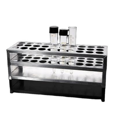 China Low price 30 hole aluminum aluminum test tube rack with high quality for hospital and medical unit for sale