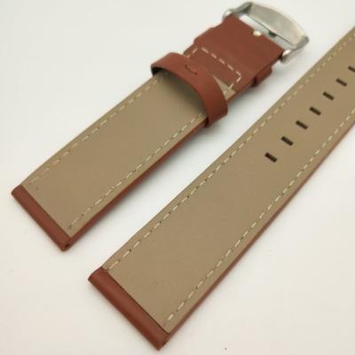 China Welcome to customize logo/size/color/workmanship genuine men's watch straps leather band strap for Samsung Galaxy 2 active replace for sale