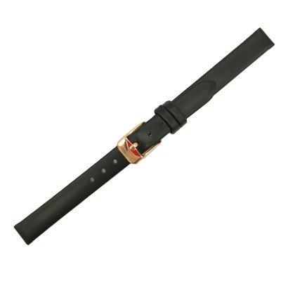 China Unique temperament soft leather strap can be customized black color fashion charm 10mm leather strap for sale