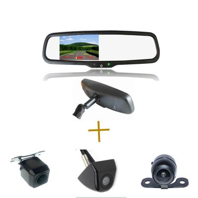 China good quality 800x480p auto dimming 4.3 inch vehicle car rear view mirror monitor with bracket for sale