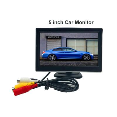 China Good Quality RGB 5 Inch LCD HD Car Color Check Screen Reversing Car Monitor For Vehicle Parking Baby Monitor 800x480p for sale