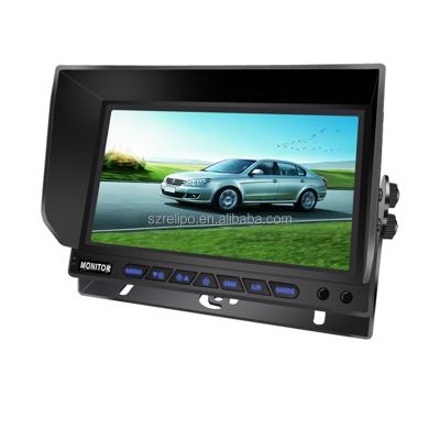 China Vehicle Truck Bus Caravan 3 Ways 7 Inch LCD Color Car Monitor TFT Display Screen For Car Bus for sale