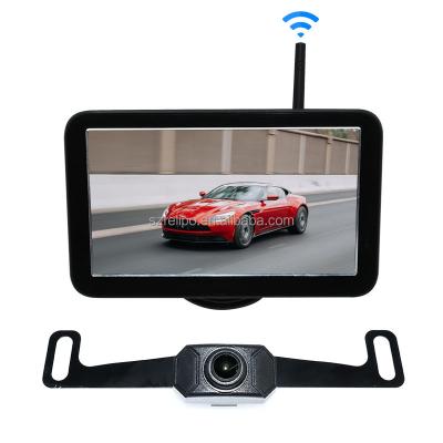 China NIGHT VIEW Quality 2.4G Digital Vehicle Wireless Rear View Camera 7 Inch Monitor With USA License Plate Frame Reverse Camera for sale