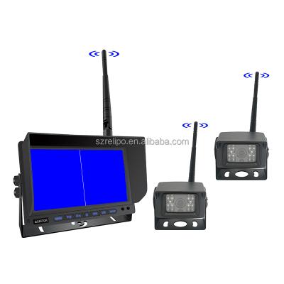 China NIGHT VIEW 2 Channel 2 Slot 7 Inch Truck Rear View Camera System Radio For Forklift for sale