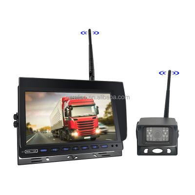 China NIGHT VIEW Relipo Quad Split 10.1 Inch 2.4GHz Digital Camera Wireless Backup System With 4 Wireless Cameras For Semi Truck for sale