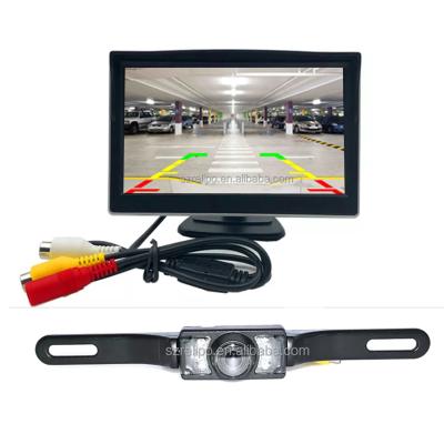 China Wholesale Price 5 Inch Vehicle Waterproof Guidance System Factory Parking With License Plate Camera for sale