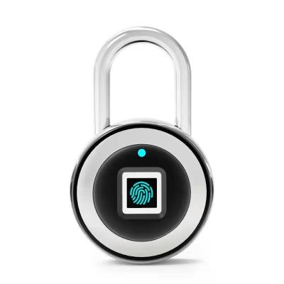 China IPX2 Waterproof Fingerprint Smart Lock Waterproof Electronic Fingerprint Padlock for sale