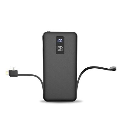 China 20000mah Portable Led Fast Charging Digital Display Fast Charging Support 2021 Power Bank for sale