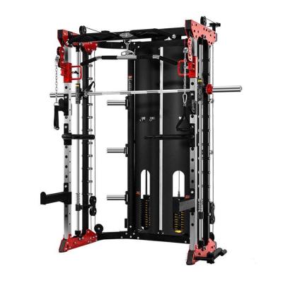 China Luminous Fitness Machine Commercial Multi Squat Machine Commercial Multi Function Squat Rack Blacksmith Multi Function Blacksmith Machine for sale