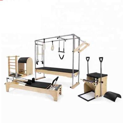 China Commercial yoga training gym meias used foldable folding machine wooden pilates reformer for sale