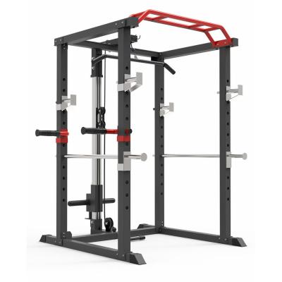 China Multi Functional Heavy Duty Gym Blacksmith Gymnasium Heavy Duty Power Pulley Equipment Bench Press Machine Squat Stand for sale