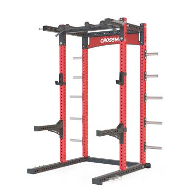 China Lift Up Rack Panel System Squat Rack with Power Racks Barbell Cage Weights and Sports Cables Pulley Wholesale Cat Squat Rack with Gliding Support for sale