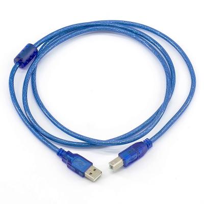 China Printer Factory Price High Quality 4 USB Port Hub 5m USB Hub 4 Port Blue Copper Printer Cable for sale