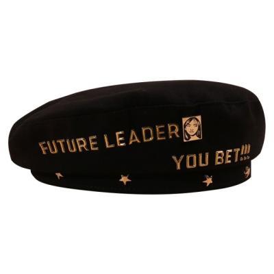 China Fashion\comfortable\durable gold letters like beret summer women's British Internet celebrity beret hat for sale