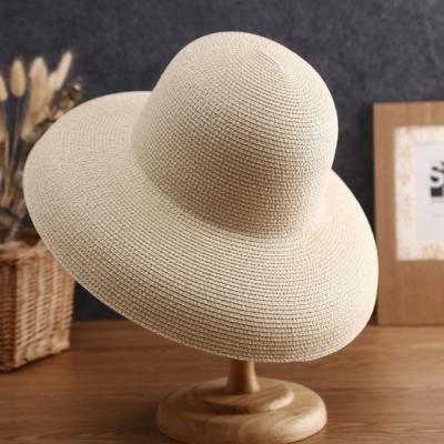 China Fashion gutters\summer female comfortable\durable large travel sunscreen sunbonnet vacation beach hat spring straw hat new for sale