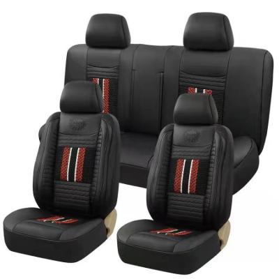 China Sports Luxury Design Full Set Universal PU Leather Auto Car Seat Covers Accessory for sale