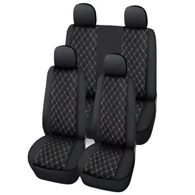 China Sports Automobile Accessories PU Leather 9Pcs Sports Car Universal Fit Seat Cover for sale